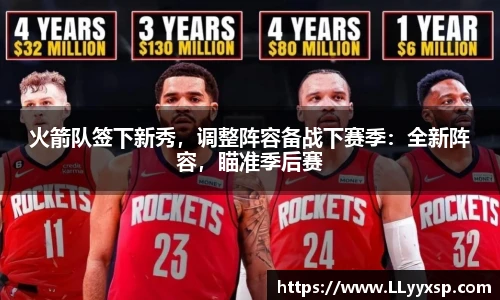 火箭队签下新秀，调整阵容备战下赛季：全新阵容，瞄准季后赛